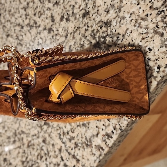 Mina Small Signature Logo Chain Crossbody - Picture 10 of 12